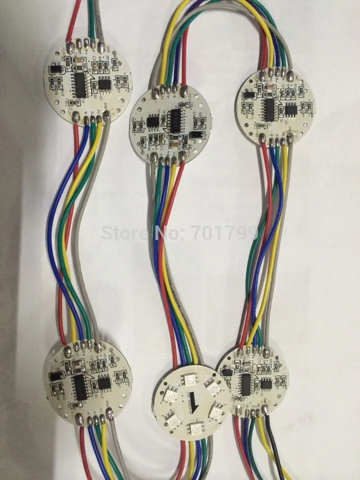 Светодиодная лента 12 в пост. Тока 6 шт. 5050 SMD RGB диаметр 38 мм 1 44 Вт не
