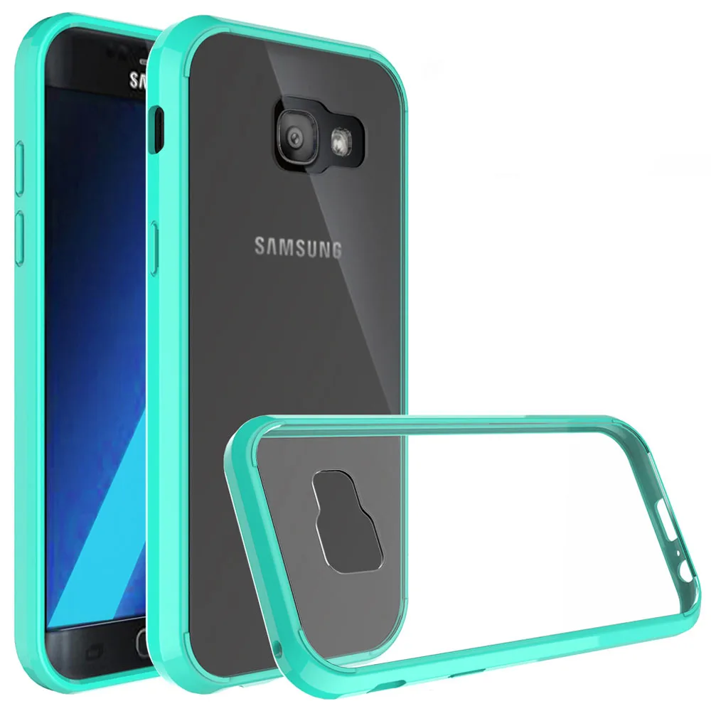 Для Galaxy A5 (2017) рамка TPU Жесткий Акриловый Чехол ударопрочный Прозрачный чехол для