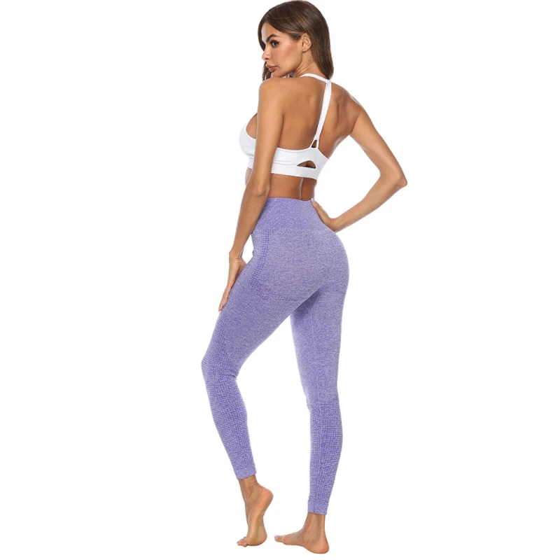 Seamelss Леггинсы для женщин высокая талия тренажерный зал Йога леггинсы