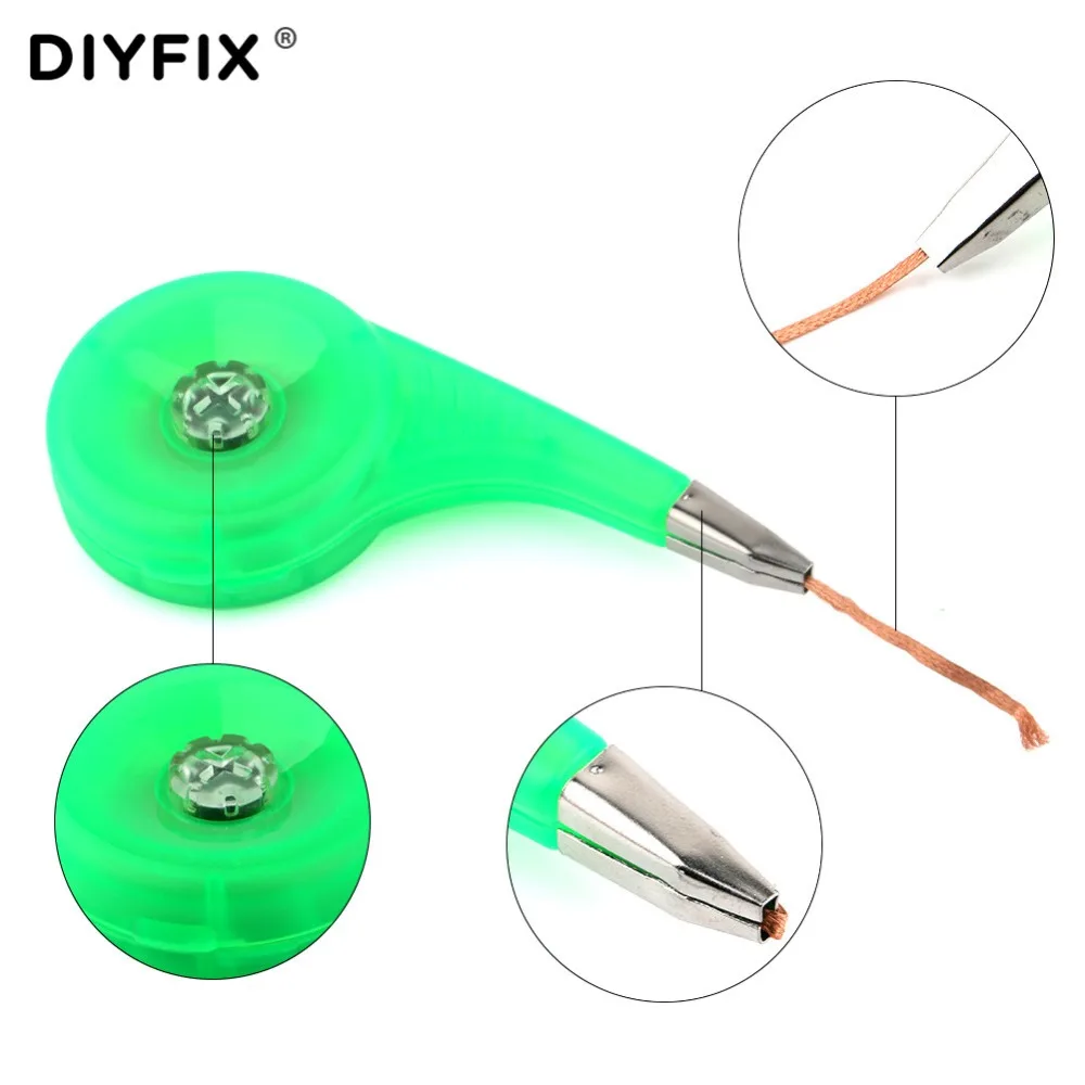 Фитиль для удаления припоя DIYFIX оплетка Вакуумная присоска насос инструмент BGA