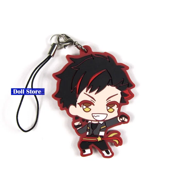 5 Ensemble Stars короткая футболка с героями из японского аниме «figurerubber силиконовые сладкий запах подвеска на мобильный телефон брелок ремешок D179 - Цвет: 5