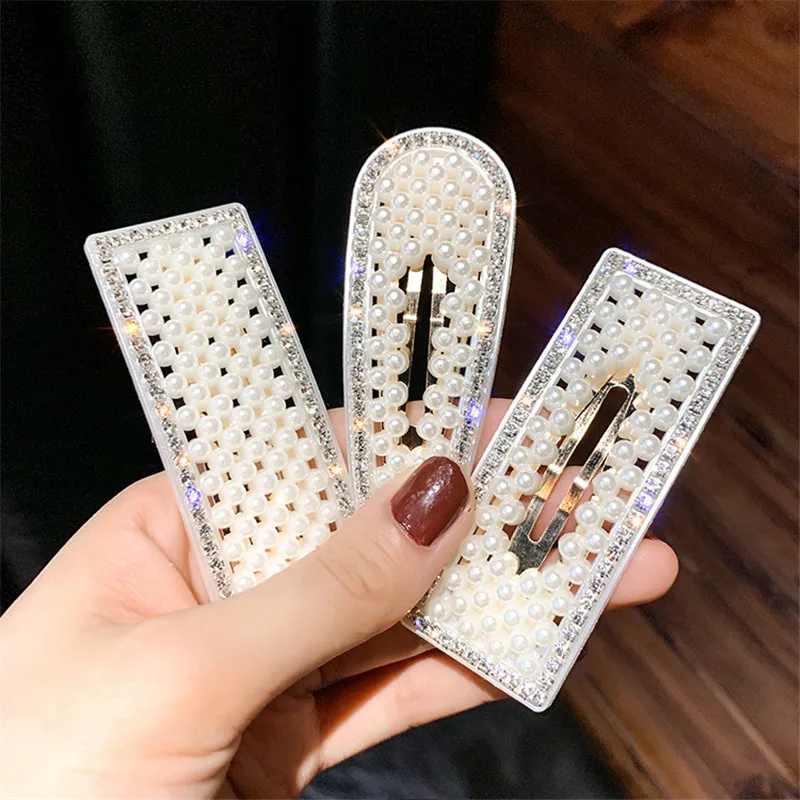 FYUAN корейский стиль имитация шпильки с жемчугом для женщин Bijoux прямоугольная