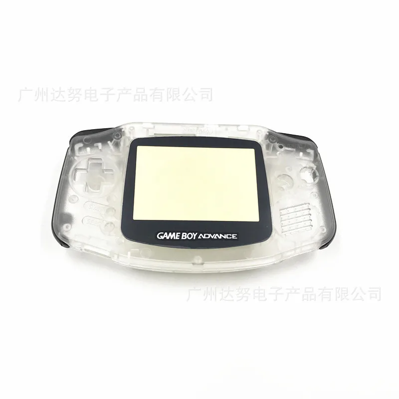 Прозрачный+ черный корпус оболочки кнопки Запчасти для Gameboy Advance GBA Ремонт