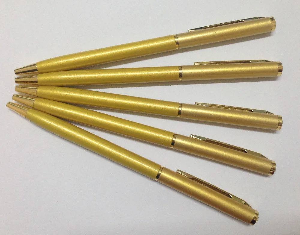 

Gold metal pens slim metal pen promotion pen metal with logo