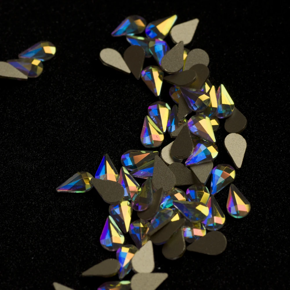 

288pcs A2165 3.6x6mm 5x8mm 6x10mm Non HotFix FlatBack Best Glass Rhinestones Jewelry For Nail Garment Decoration