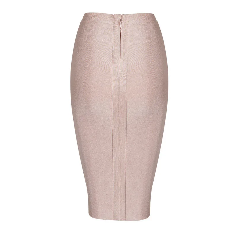 Модные женские туфли юбки карандаш выше колена Bodycon повязки юбки высокое качество