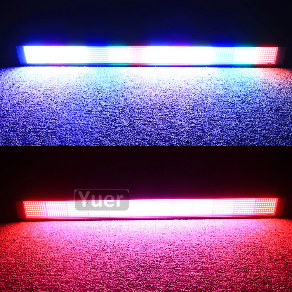 4Pcs/Lot 840Pcs LED RGB Pixel Strobe Wall Washer Light LED Bar DMX DJ Equipment Disco Strobe Full Color Lights Wash Wall Light