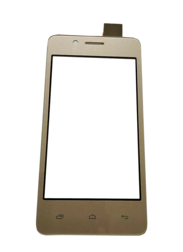 Золотой черный цвет для Micromax Bolt Q402 сенсорный экран дигитайзер панель замена переднее стекло сенсорный экран с лентой 1 шт./лот