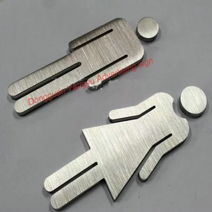 

3mm gold laser cut metal letters stainless steel signs
