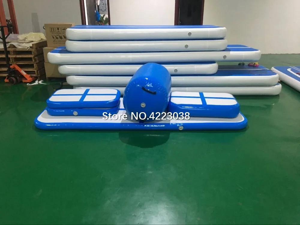 Скидка Бесплатная доставка набор надувной коврик для прыжков, гимнастический воздушный тренажер, надувной спортивный воздушный трек для тренажер...