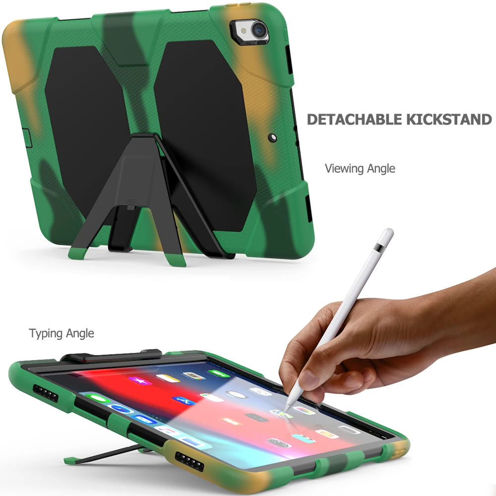 Чехол для ipad pro 12,"() панцири подставки Крышка для Apple ipad pro 12,9 дюймов Heavy Duty PC+ Силиконовый защитный плёнки ручка
