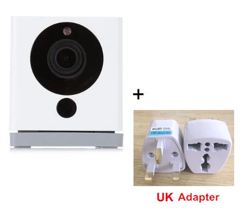add UK plug Оригинальная портативная мини-видеокамера Xiaomi Xiaofang 1080P с цифровым зумом и ночным видением, 8-кратный цифровой зум, Wi-Fi приложение для управления - Цветной: add UK plug