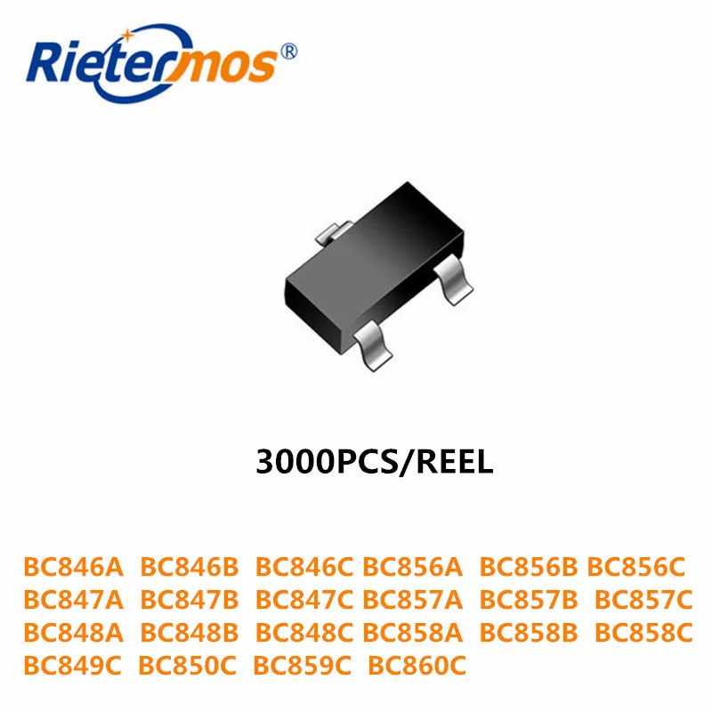 3000 шт. SOT23 BC848 BC848A BC848B BC848C BC858 BC858A BC858B BC858C BC860C | Электроника
