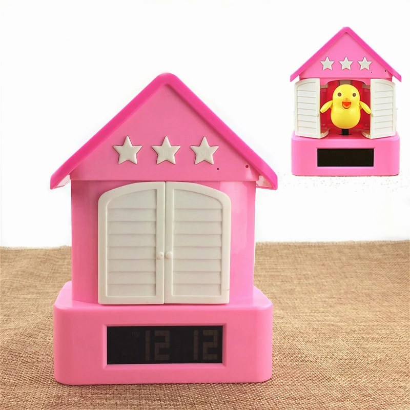 Cuckoo Gadget Target Laser shoot gun alarm clock electronic desk Talking digital table watch snooze nixie funny for kids|gun clock|alarm clocknixie |