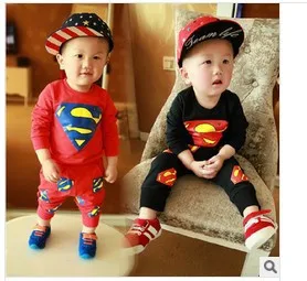 2014 new hero Superman unisex baby boy girl sets children Spring fashion long-sleeved jacket | Детская одежда и обувь