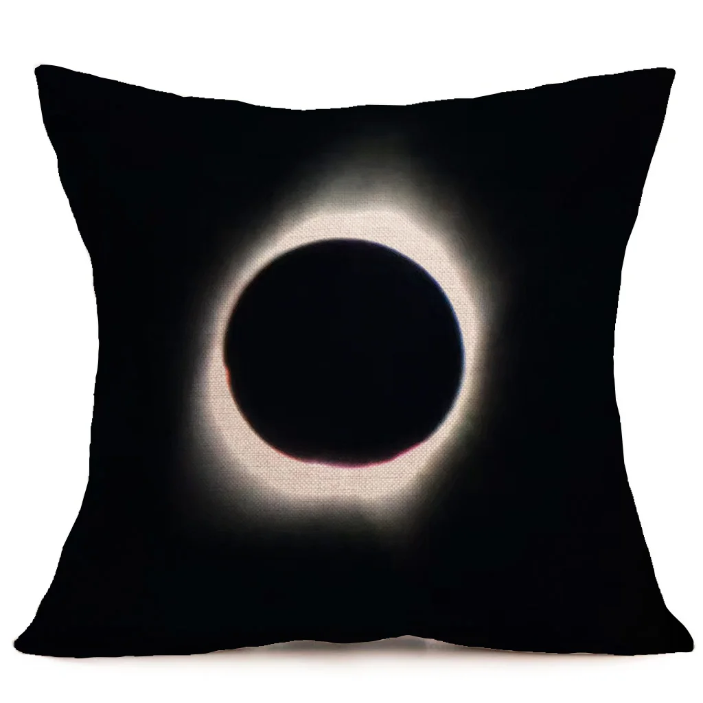 Красота мать-природа печать на Лен Подушка Обложка Home &amp Living украшения Eclipse узор