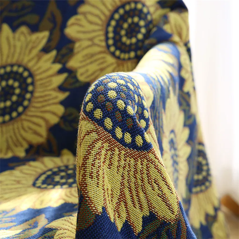 Домашний декор синяя искусственная кожа богемная кровать диван стул чехол для