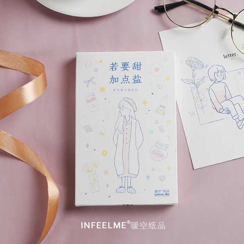Infeel. me Сладкая солевая открытка Закладка поздравительная открытка Письмо бумага 1 лот = 1 упаковка = 30 шт