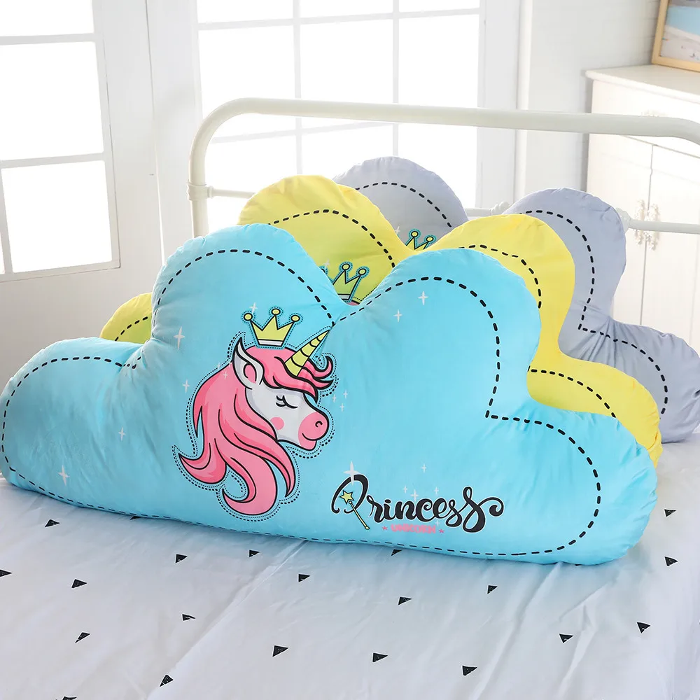 65 см мультяшная Единорог облако плюшевая подушка мягкая для сна на спинку