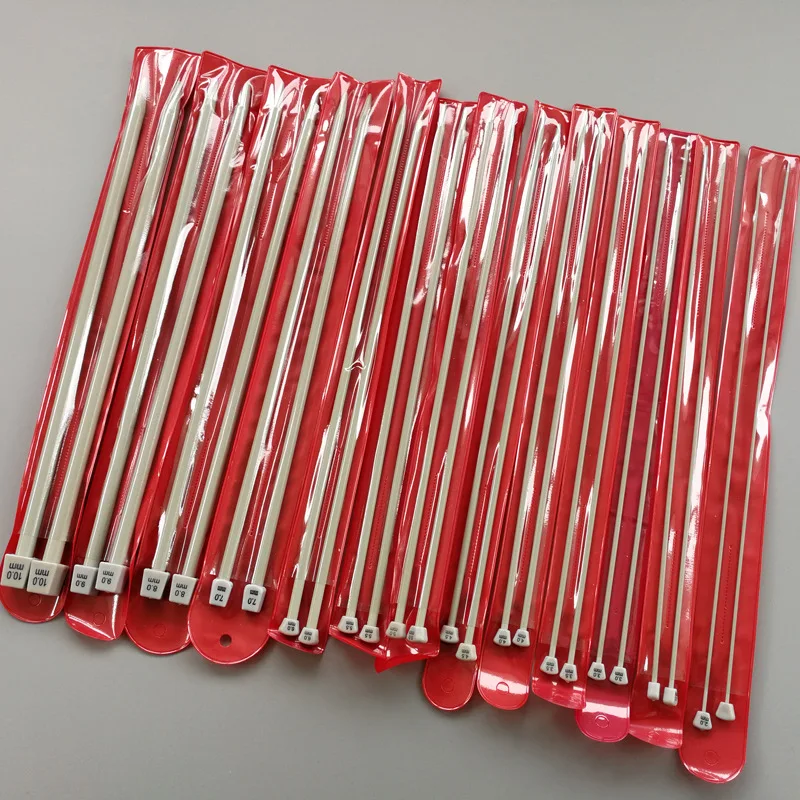 

26Pcs/Set 36cm Stainless steel Single Pointed Knitting Needles Crochet Hook Tool Craft knitting needles Set 2.0mm-10.0mm