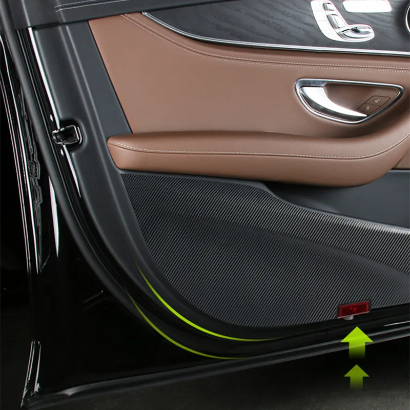 Автомобильная дверь анти-Kick Pad защитная пленка углеродное волокно стиль наклейки