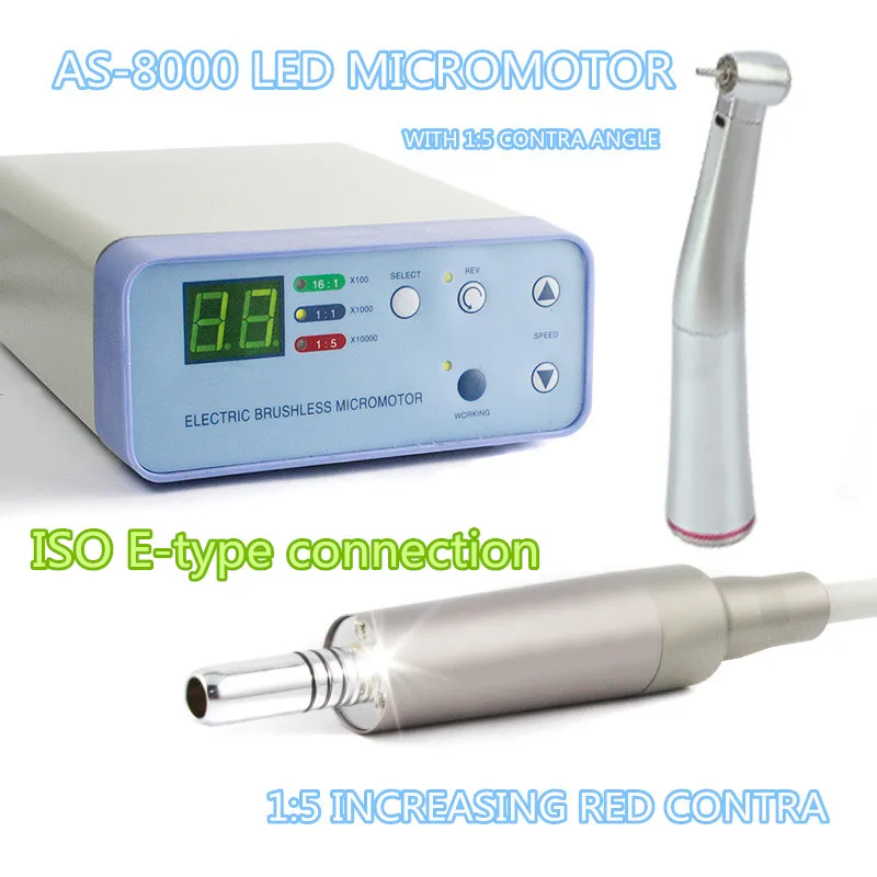 Электрический микро мотор с 1:5 светодиодной системой Handpiece микромотор шнур NSK ISO
