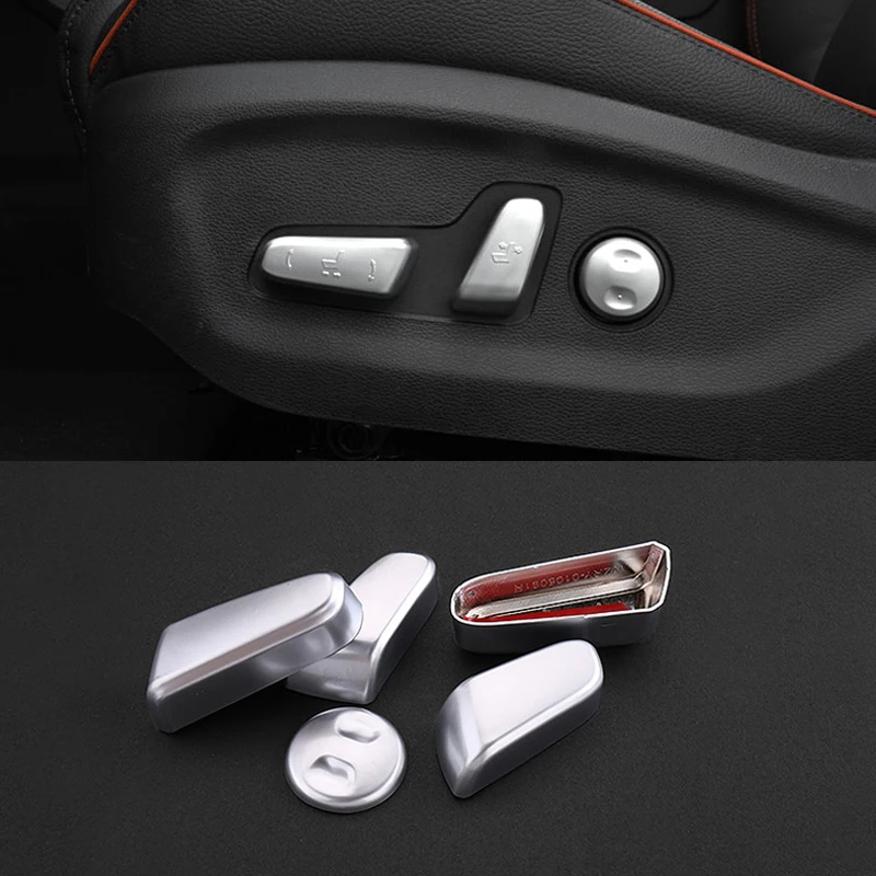 

For Hyundai Tucson accessories 2015 2016 2017 2018 ABS Chrome LHD Car Seat Adjustment Knob Button Switch Styling