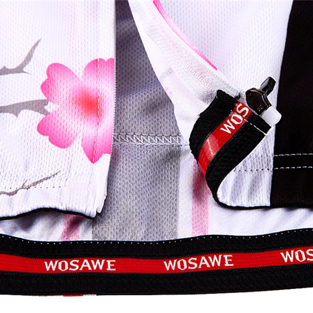 Женская Спортивная футболка WOSAWE быстросохнущая для велоспорта с коротким