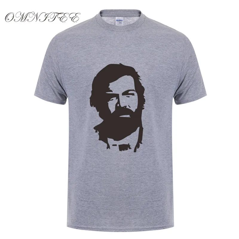 Новая летняя футболка Omnitee с изображением бутона Спенсера Модная хлопковая