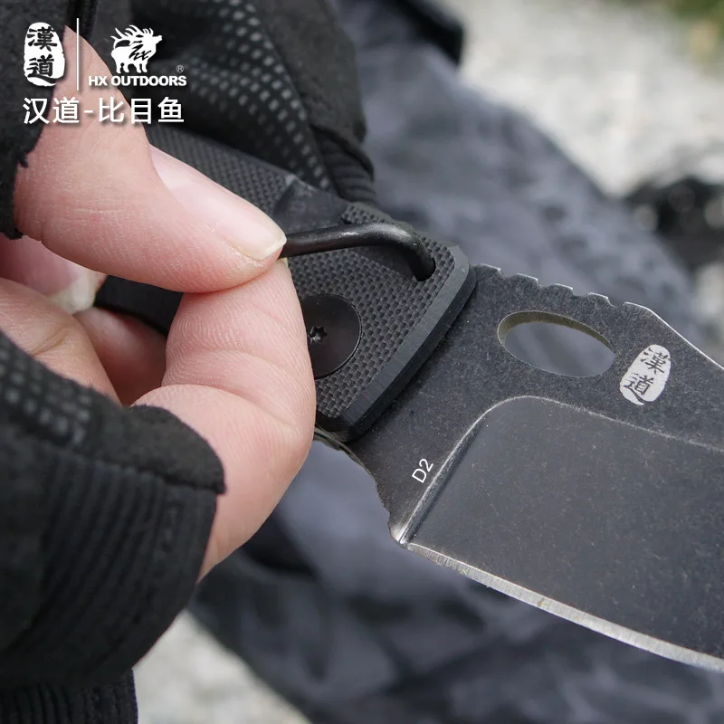 HX уличный флантер стальной флуоресцентный функциональный полевой нож для