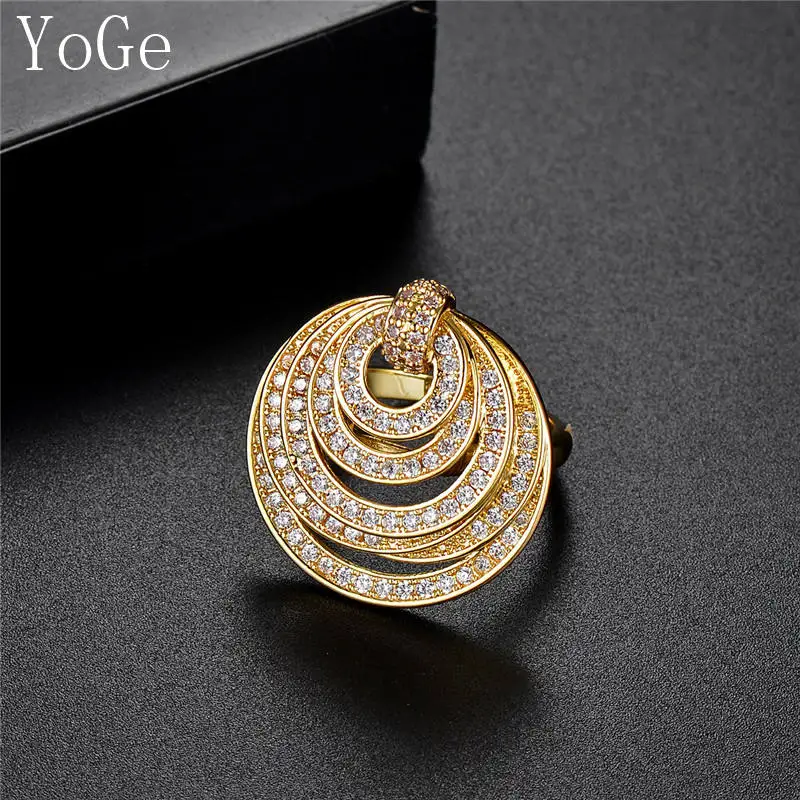 Ювелирные изделия YoGe для свадьбы и вечеринки R9784Fashion AAA CZ модное Композитное