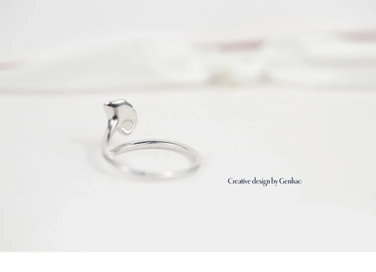New Silver Color Ginkgo Biloba Leaf Rings For Women Wedding Jewelry Statement Adjustable Retro Ring Anillos Anelli | Украшения и