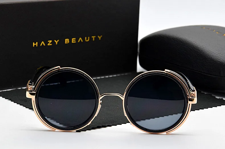 2020 готические солнцезащитные очки в стиле стимпанк мужские круглые Винтажные