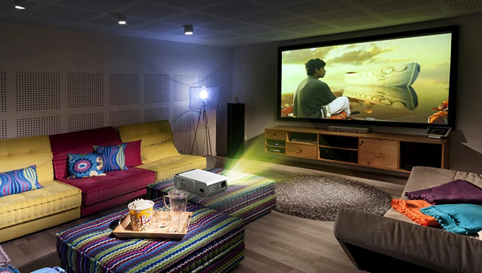 WL T6 Multi-language Projector 1080P Resolution Home Theater LED Portable HD Projector Nice Design Small New arrival