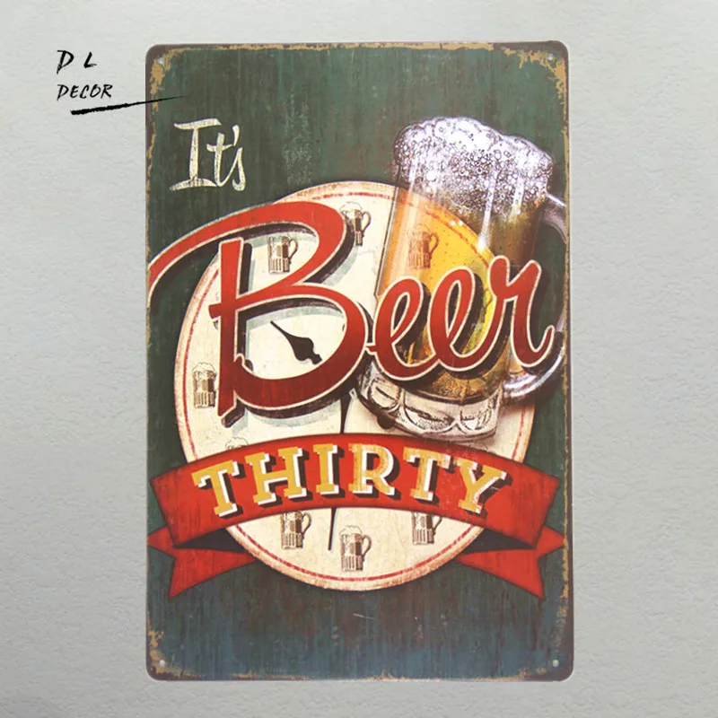 DL It's beer металлическая картина старинное настенное украшение для дома клуба
