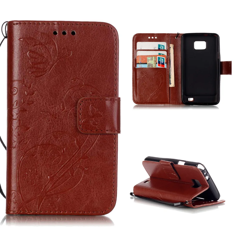 3D отпечатаны бабочка цветок Стенд Бумажник кожаный флип чехол Обложка для Samsung