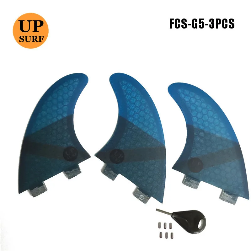 Surf Upsurf логотип FCS плавники G5 G3 с ключом к доске для серфинга сотовый плавник из