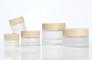 5g 10g 15g 30g 50g бамбук бутылка крем банку ногтей крем-маска многоразового Пустой косметика для макияжа контейнер бутылки