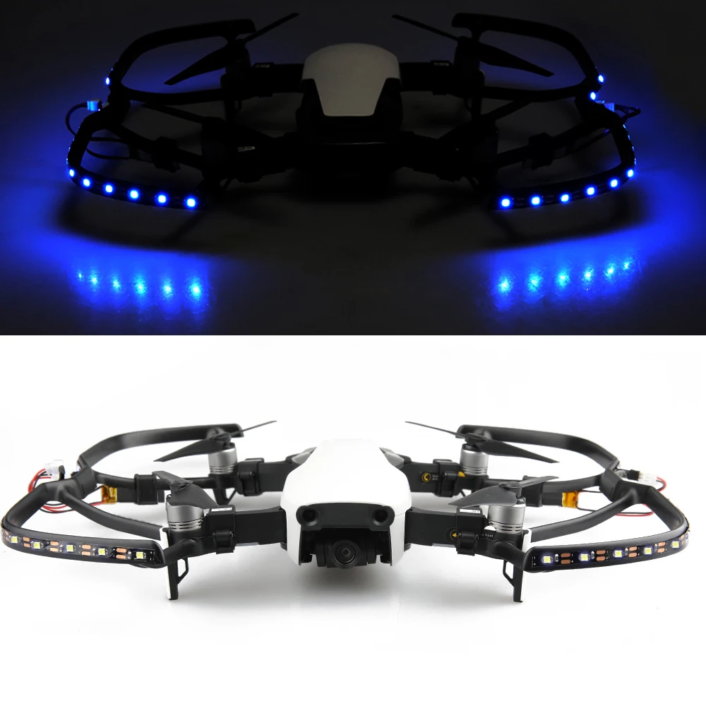 Синие белые DJI Mavic пневматические накладки для вспышки Светодиодная подсветка Air