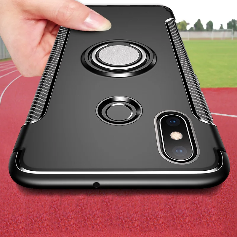Чехол для Xiaomi mi x 3 для Red mi Note 7 6 Pro 6A Armor для Xiao mi Pocophone F1 mi 9 SE 8 Lite A2 MAX магнитный автомобильный чехол-держатель