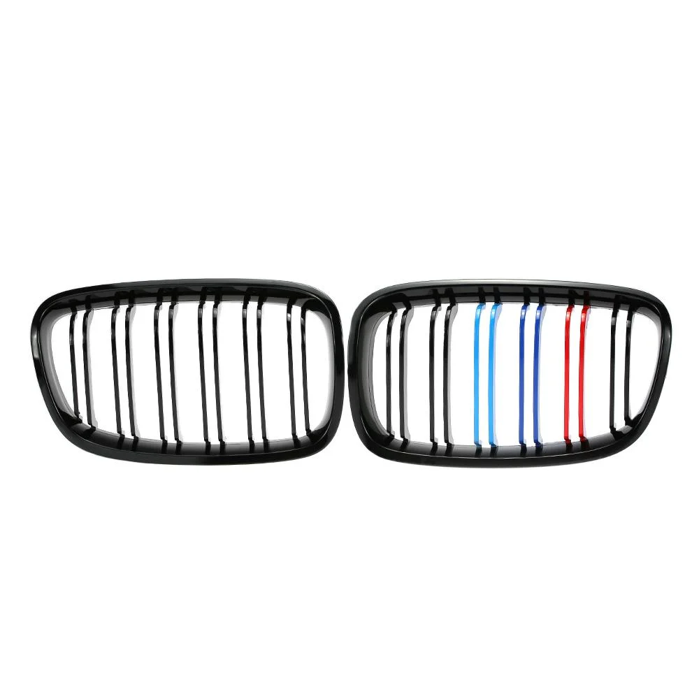 

1 Set Gloss Black Mix Color Twin Bar Grille fit for BMW F20 F21 11-14 128i