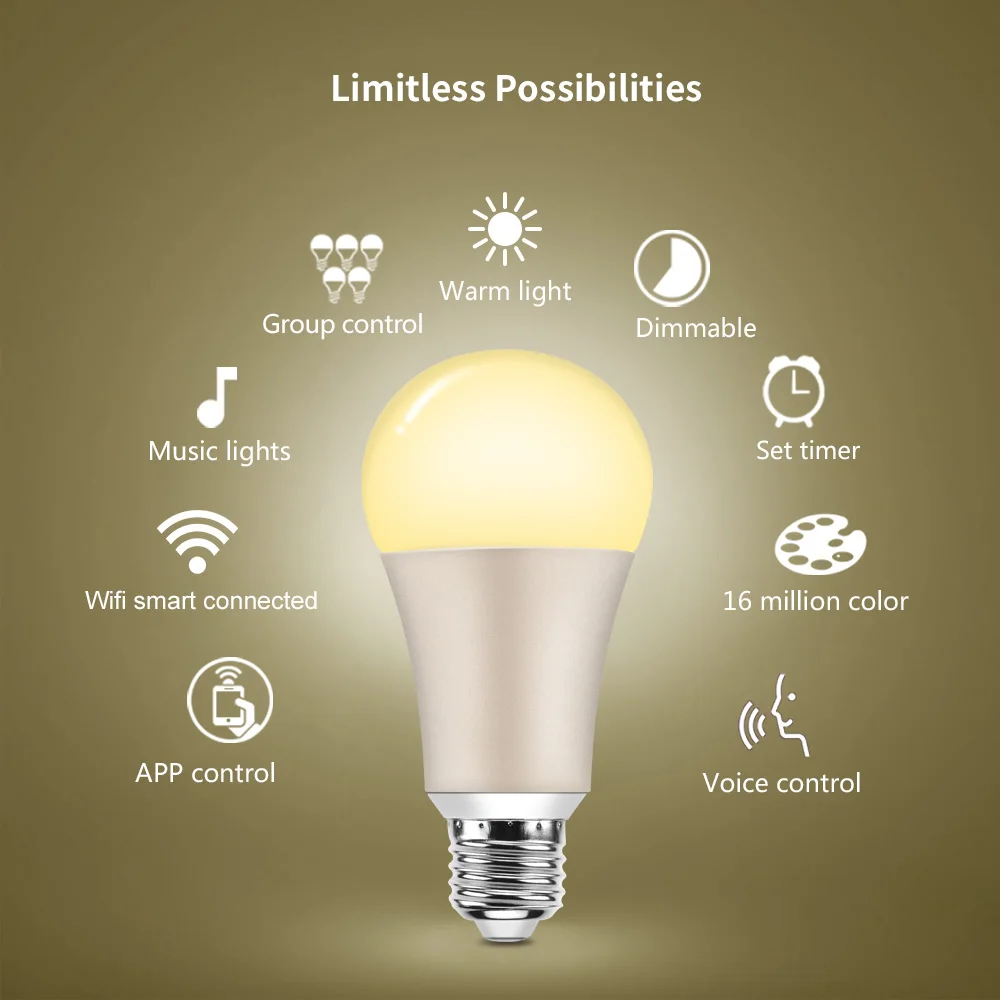 Vintagelll 7 Вт G65 RGBW WiFi умная лампочка управления Ampoule коннектор Alexa Et Google