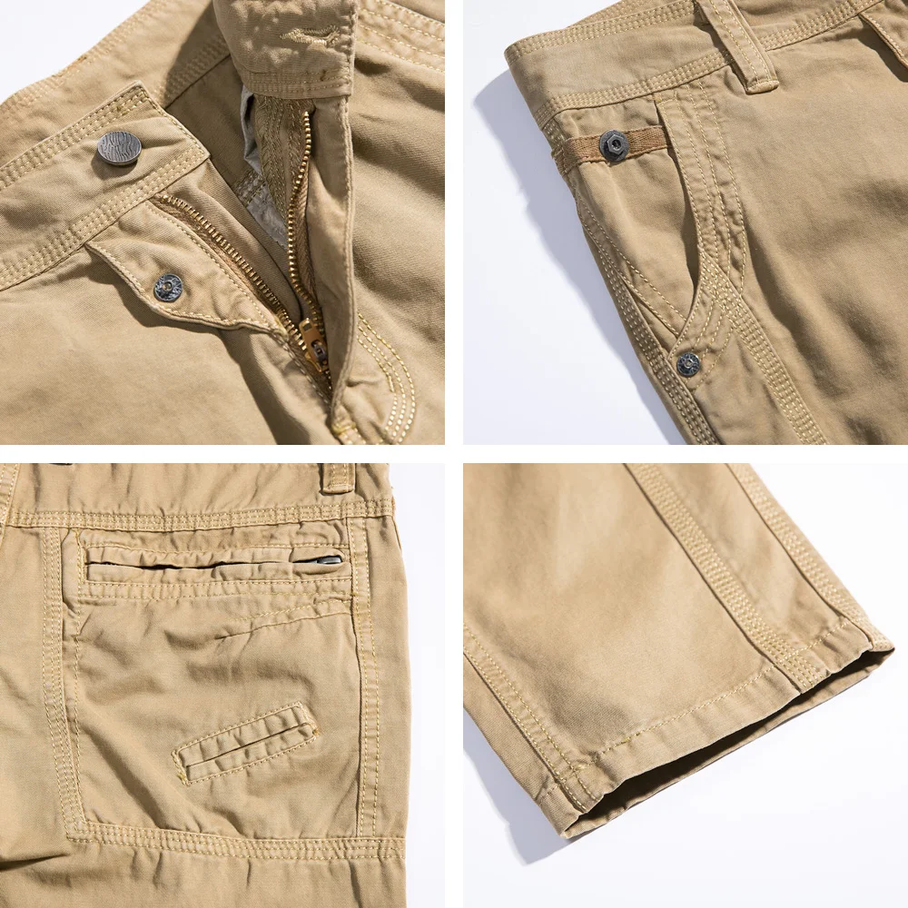 COMLION City Tactical Cargo Pants Men Casual Army Military Cotton Many Pockets Stretch Flexible Man workout Trousers F43 | Мужская