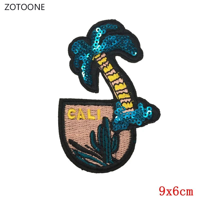 ZOTOONE 1 шт. крутой Череп Скелет блестки нашивка дешевые вышитые нашивки пришить