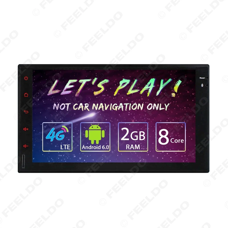 FEELDO 7 дюймовый универсальный Android 6 0 (64bit) Octa Core 2G/32G/4G Автомобильный медиаплеер с GPS