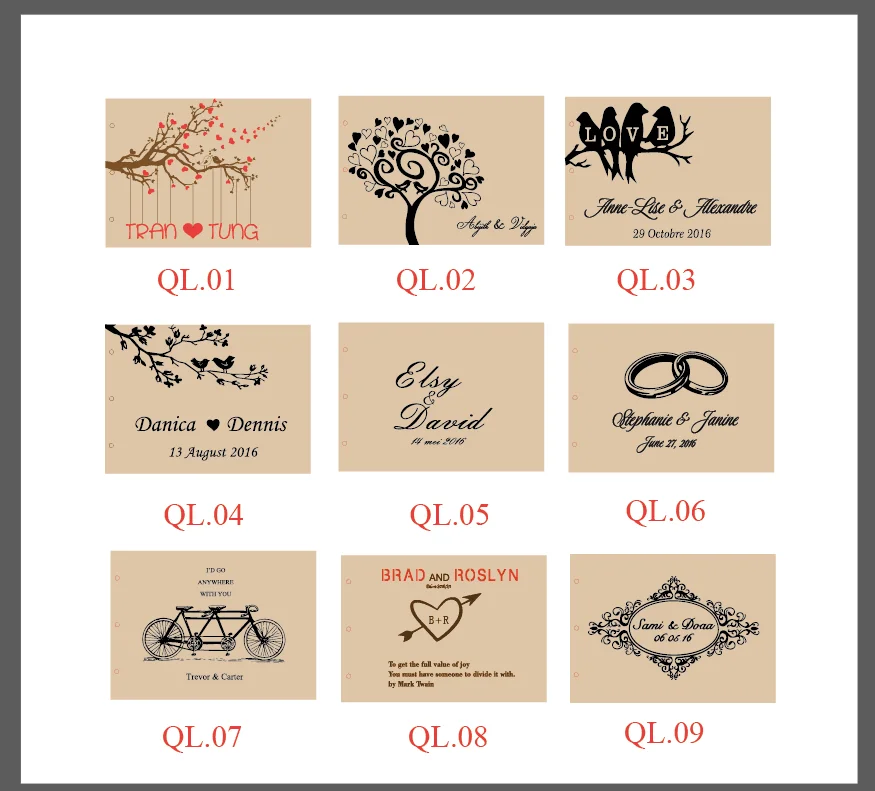 Персонализированная Свадебная Гостевая книга в деревенском стиле на заказ