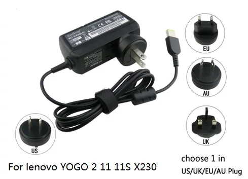 20V 2.25A 45W дорожный адаптер переменного тока зарядное устройство для Lenovo Yoga2 11 11S S1