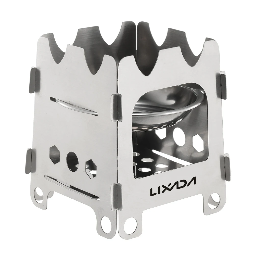 Lixada напольная походная печь портативная Сверхлегкая складная деревянная плита