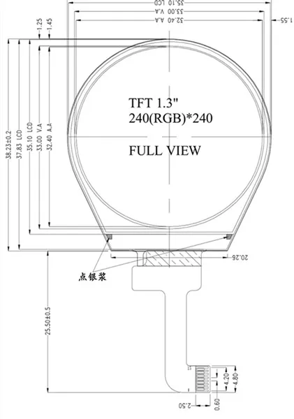 Ips 1,3 дюймов 15PIN SPI, TFT, ЖК-экран ST7789 Drive IC 240(RGB)* 240