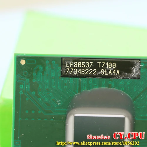 Бесплатная доставка intel cpu ноутбук Core 2 Duo T7100 2M Socket 479 cache/1 8 GHz/800/двухъядерный
